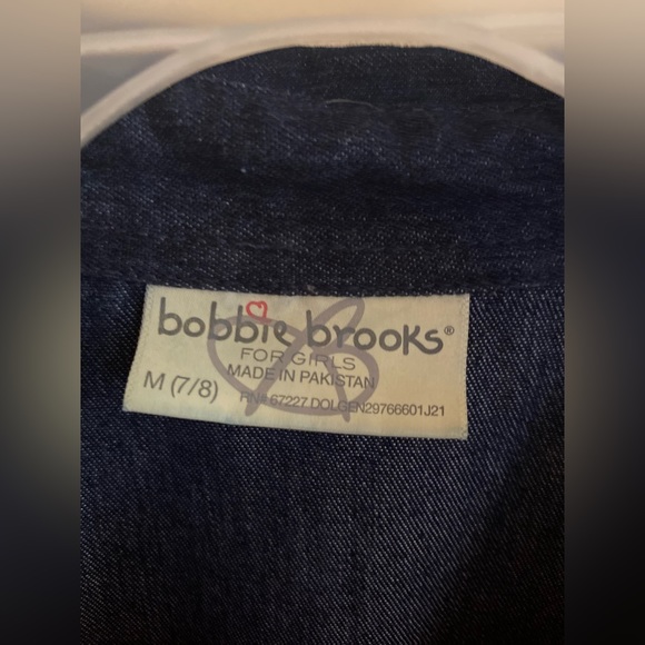 Coral Lace Dress with Denim Jacket Attached (Kids Medium 7/8) NWOT - Picture 4 of 4